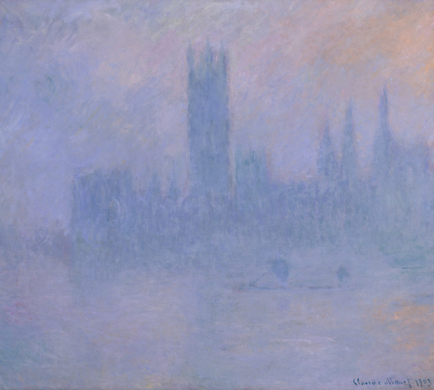 2 Houses_of_Parliament_in_the_Fog_by_Claude_Monet,_High_Museum_of_Art_Houses of Parliament in the Fog, 1903, High Museum of Art