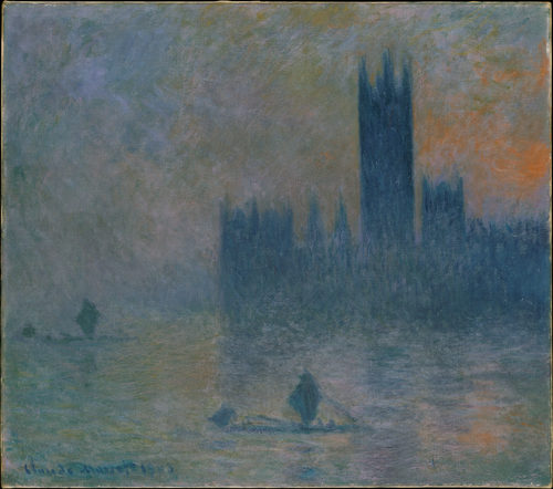 9 The_Houses_of_Parliament_(Effect_of_Fog)_The Houses of Parliament (Effect of Fog), 1903–1904, Metropolitan Museum of Art